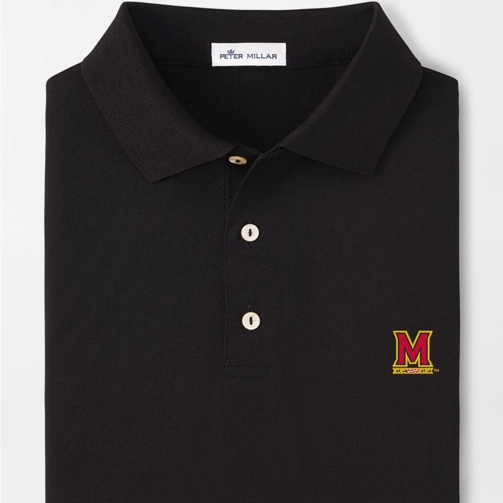 Peter Millar Maryland Solid Performance Jersey Polo (Sean Self Collar)